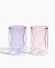 Double Wall Curvy Glasses - Set of 2