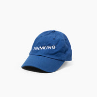 Thinking Cap in Blue on a white background.