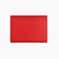 Medium Minimalist Folio V2 in Red Closed Front