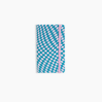 Pattern Hardcover Notebook in Checkers on a white background. 