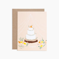 Congrats Wedding Cake Card